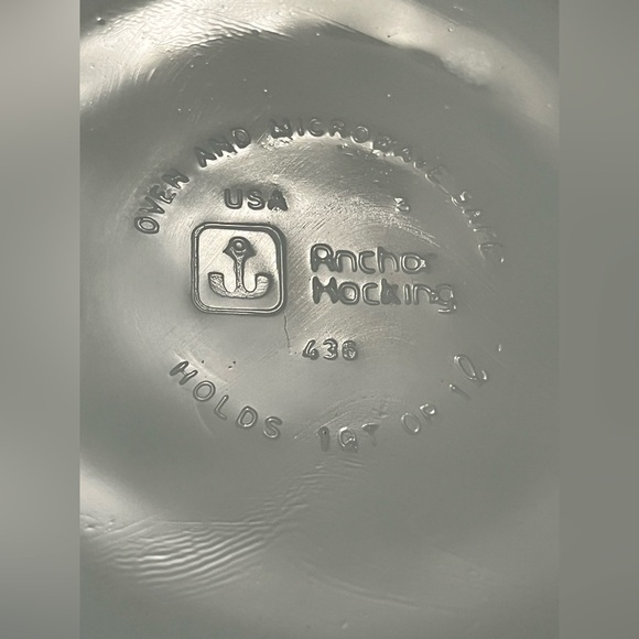 Vintage Floral Bakeware Dish anchor hocking - Picture 2 of 2